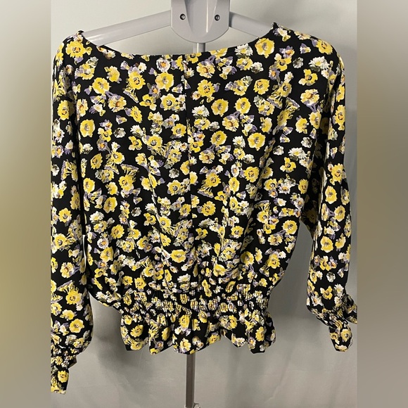 Anthropologie Azelhazel size large‎ floral long sleeve top - Picture 6 of 8